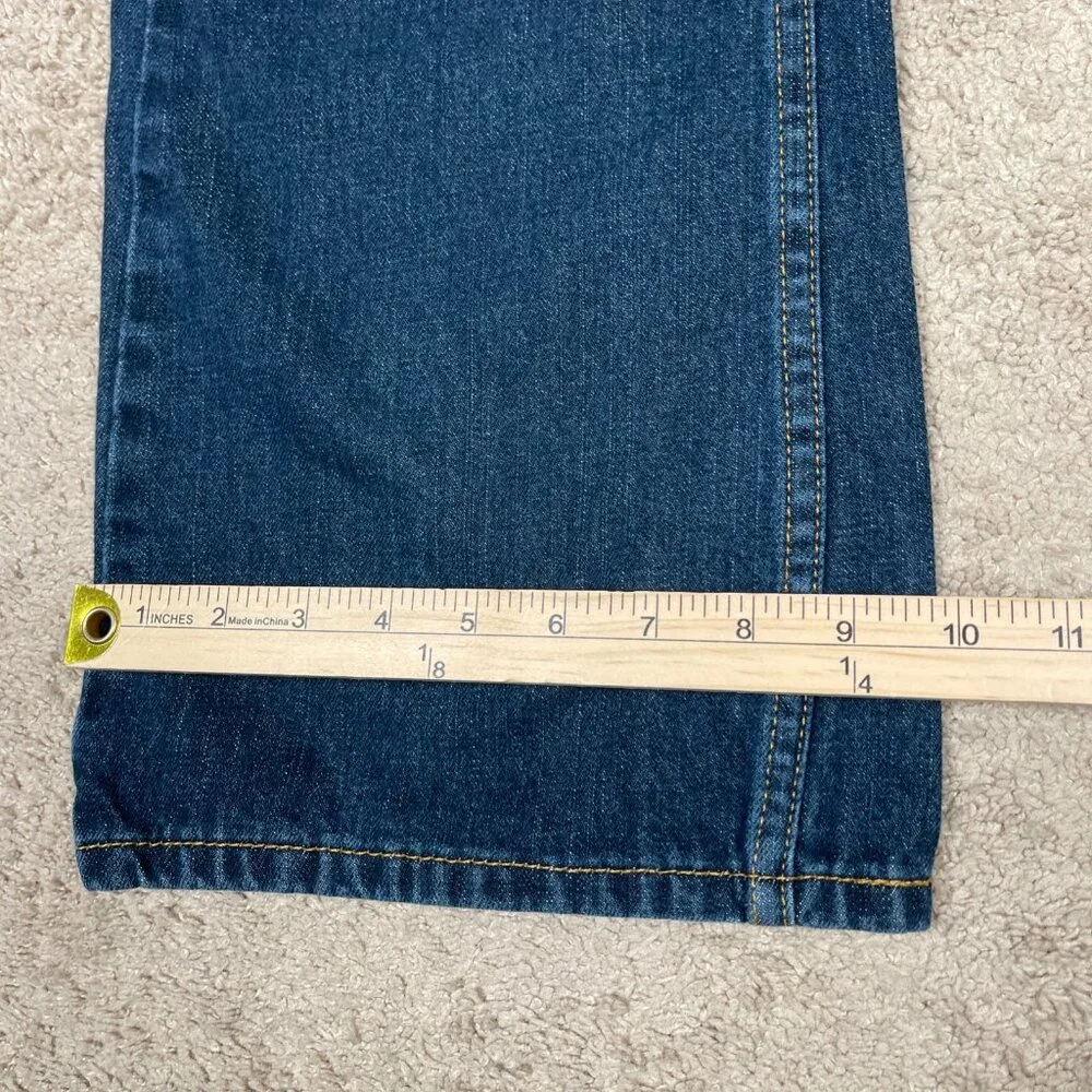 Levis 527 Jeans Mens 36x31 Blue Bootcut Low Rise Dark Wash 100% Cotton Denim